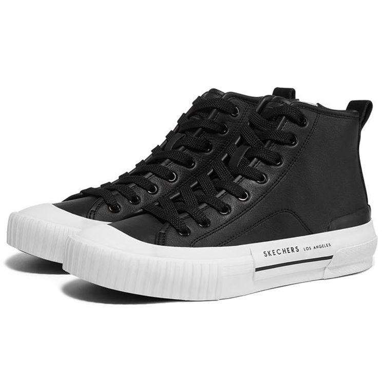 Skechers New Moon Comfortable High-Top Sneakers Women sneakers Black White 155393-BLK