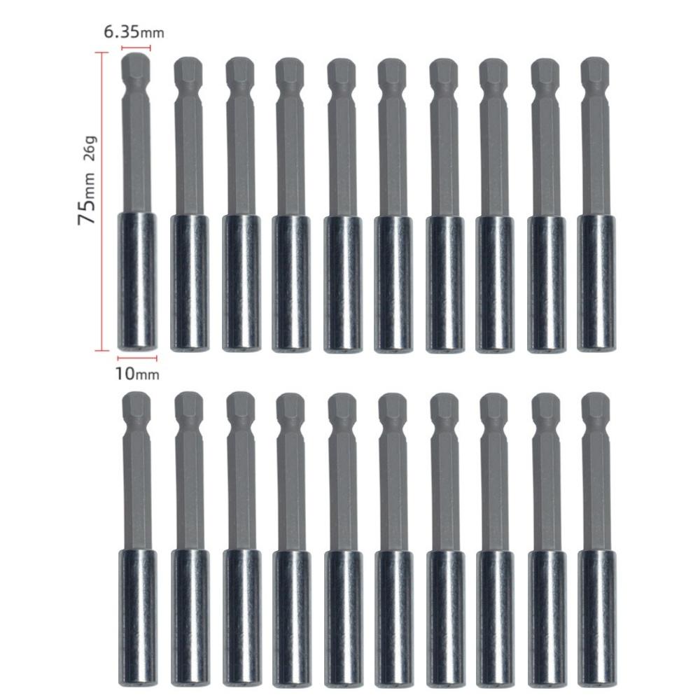 20-1PCS Hex Shank Drill Bit 60MM-150MM Magnetic Screwdriver Extended Link Screwdriver Head Holder Kit Rotary Tool Accessories