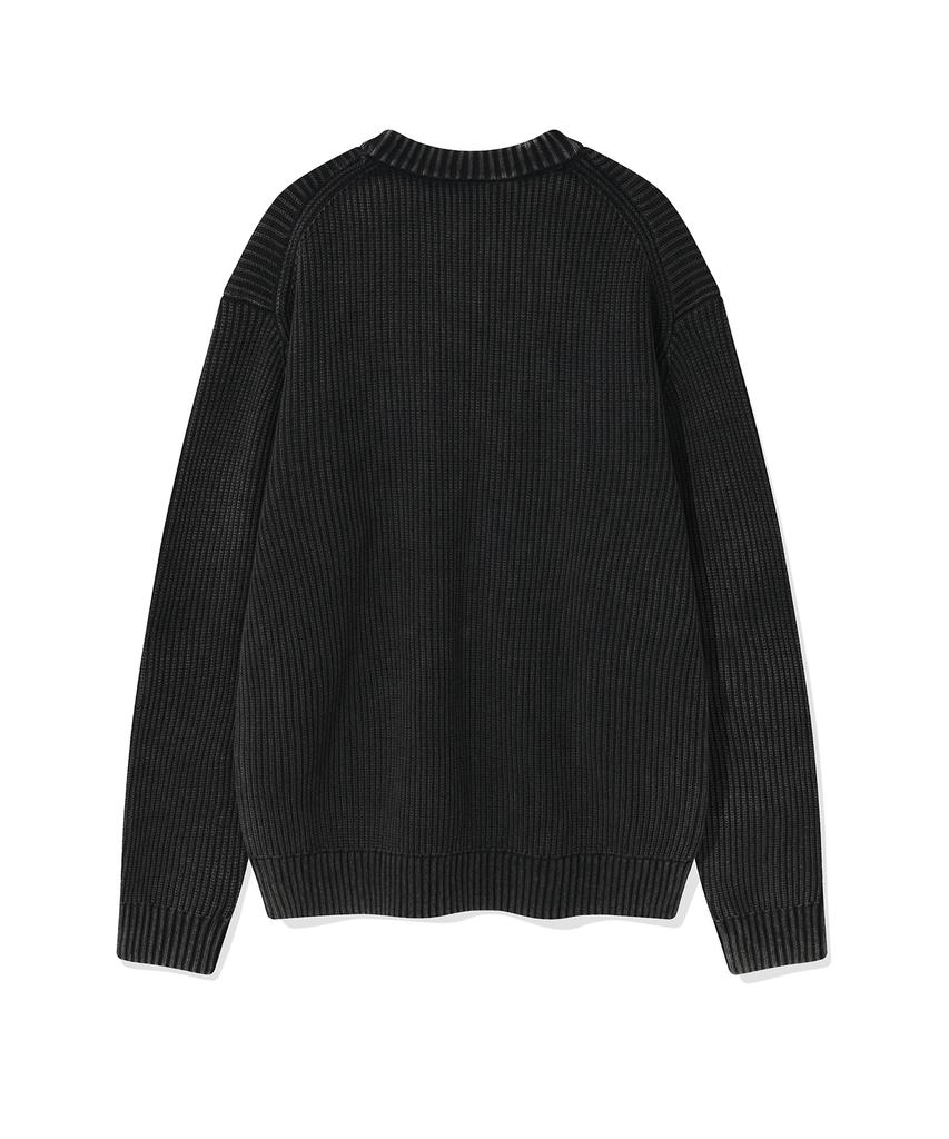 WACKY WILLY Pigment Pullover Knit Charcoal