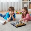 Gold Silver Mini Chess Set Magnetic Pieces Folding Chess Pocket Size Board Game  Kids Educational