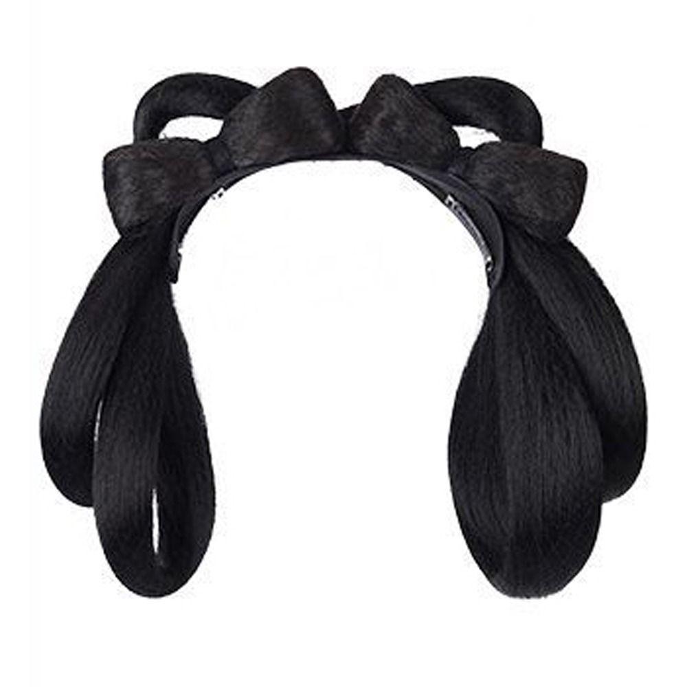 Chinese Style Hanfu Wig Headband Vintage Headwear Retro Hair Chignon Ancient Hanfu Wig  Photography