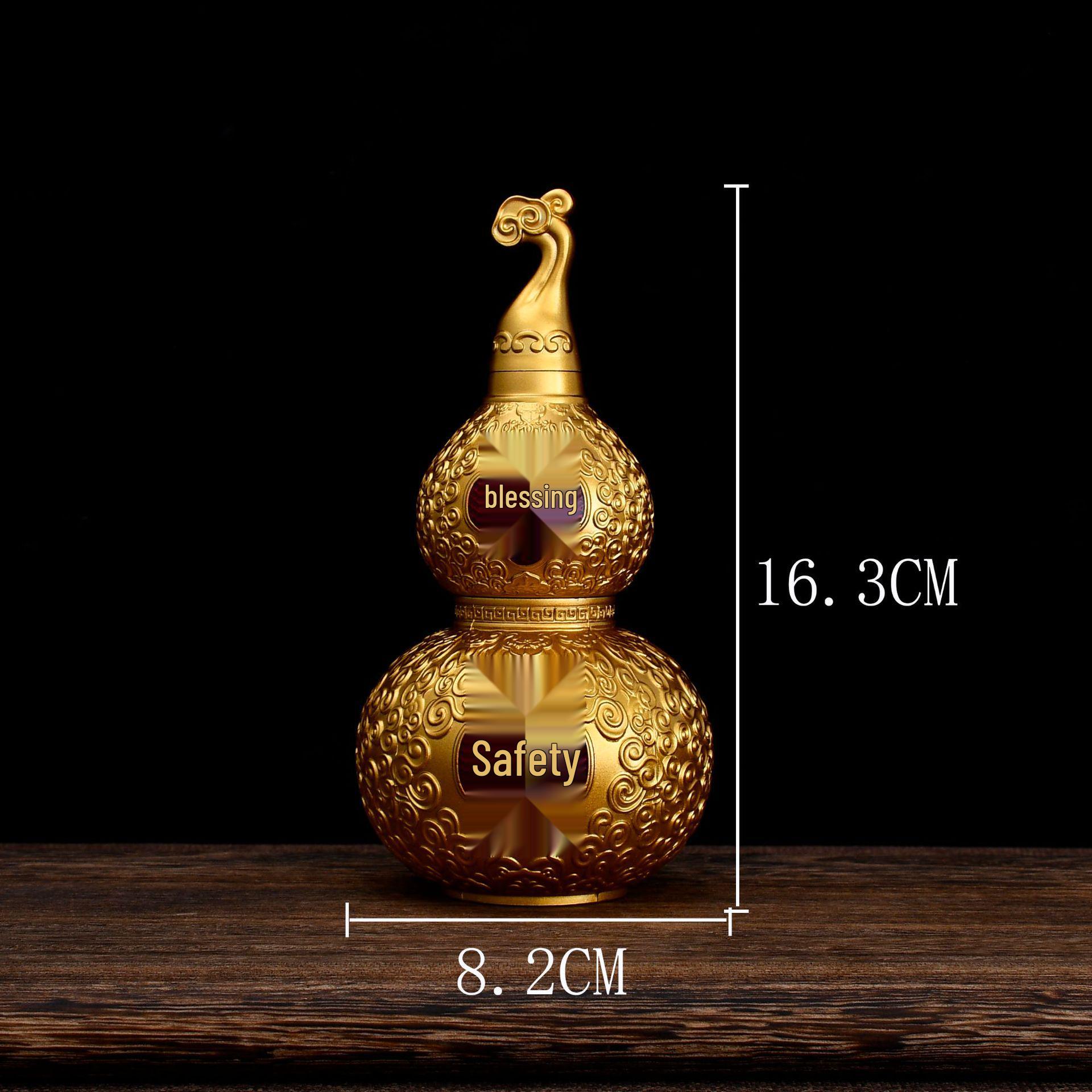 Ruyi Gourd Dragon Ornament: Auspicious Metal Hanging Craft