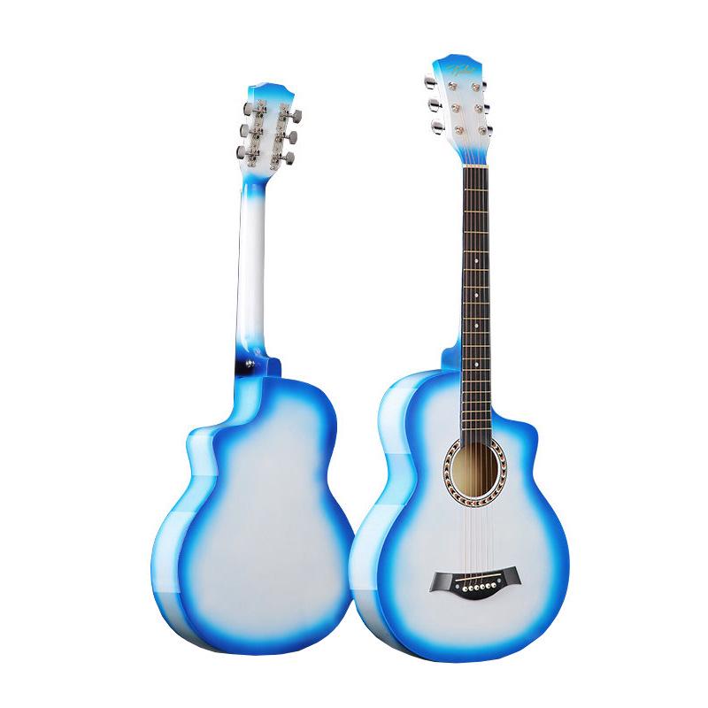 38-Inch Gradient Acoustic Wooden Guitar for Beginners