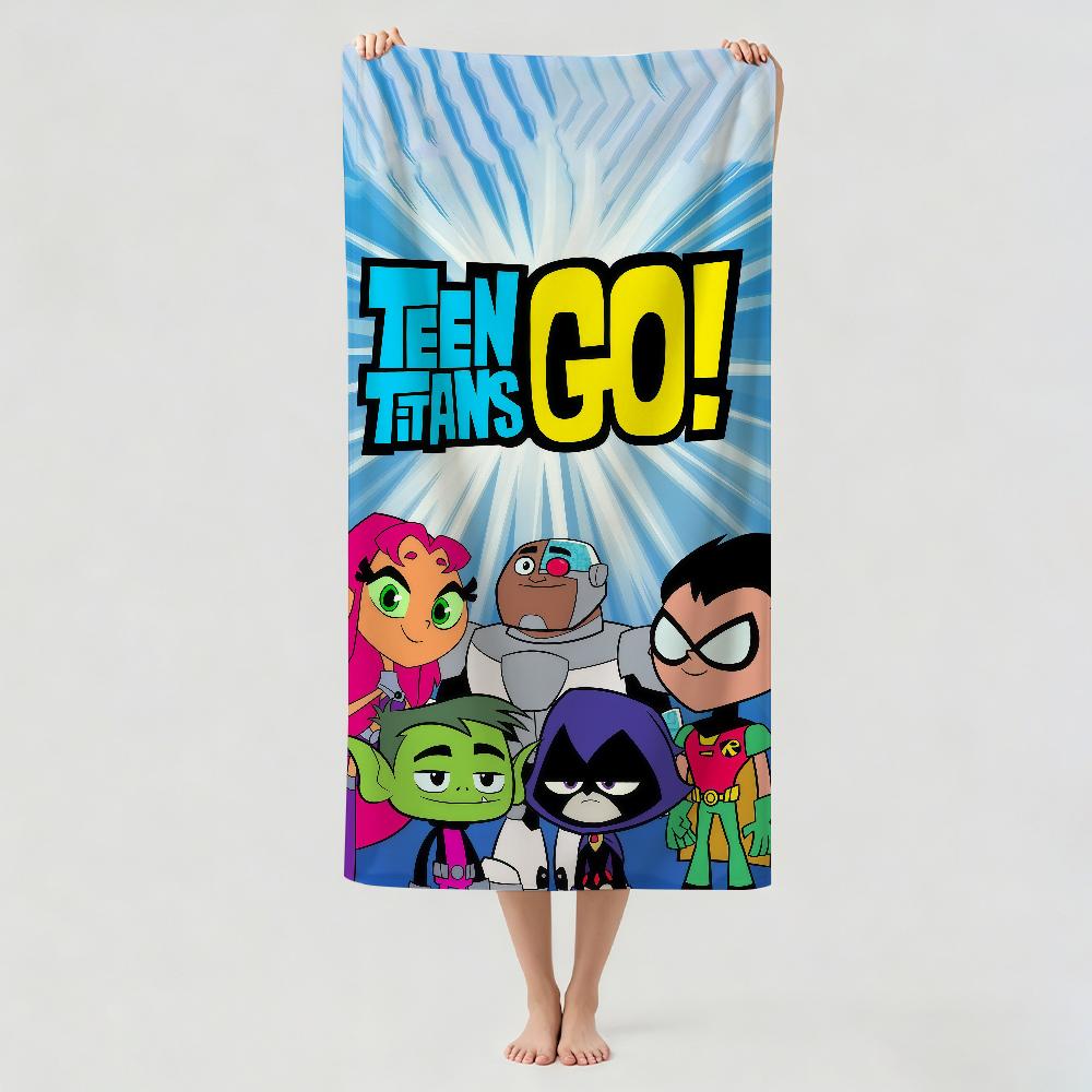 Cartoon T-teen T-titans Towel Drying Bath Towel Applicable To Light Swimming Camping Yoga Beach Out