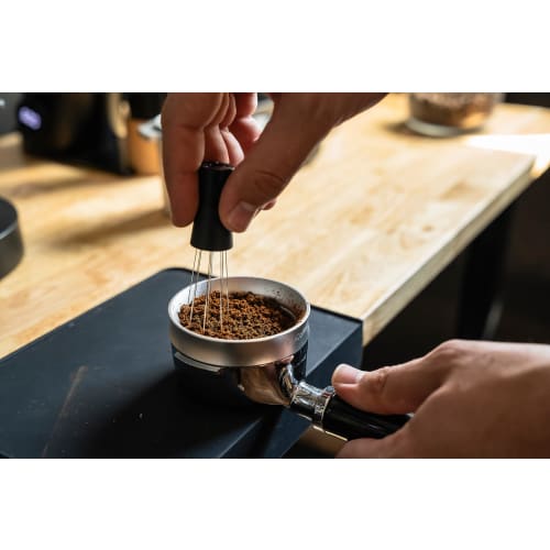 MiiCoffee WDT Espresso Dispersion Tool, Magnetic Coffee Stirrer with 0.4mm 9 Mounting Pins and 9 Extra Needles, Espresso Coffee Stirring Tool with Sta