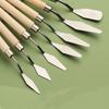7Pcs/Set Stainless Steel Oil Painting Knives Artist Crafts Spatula Palette Knife Oil Painting Mixing Knife Scraper Art Tools
