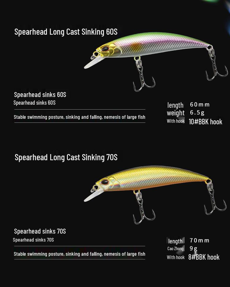 Universal Slow-Sinking Jigging Spoon Lure for Small Mandarin Fish and Freshwater Wild Fishing