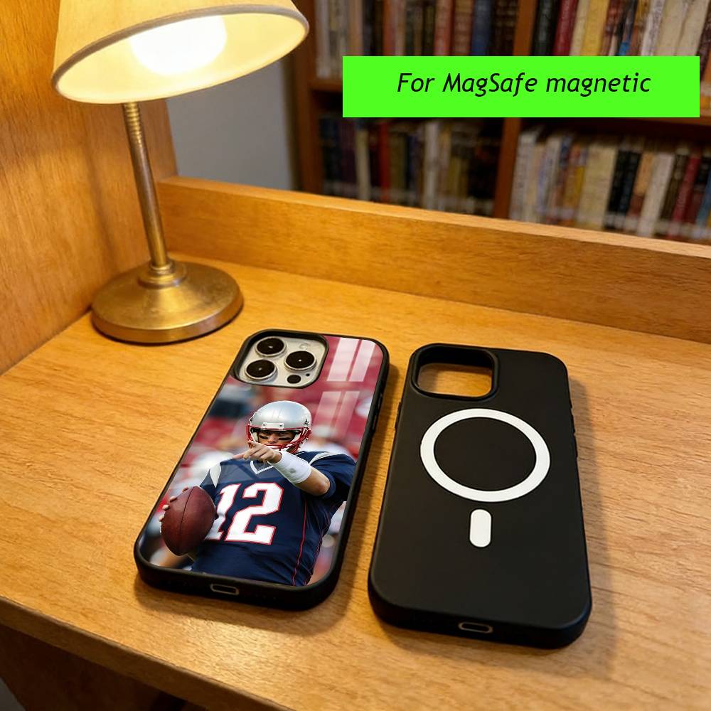 T-Tom B-Brady Phone Case For iPhone17,16,15,14,13,12,11 Plus,Pro Magnetic For Magsafe Wireless Charging