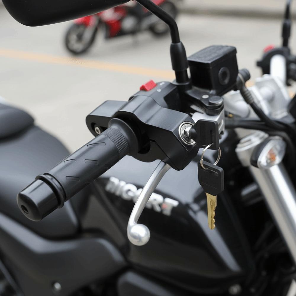 Portable Motorcycle Lock Heavy-Duty Scooter Lock Anti-Theft Handlebar Lock Electric Vehicles