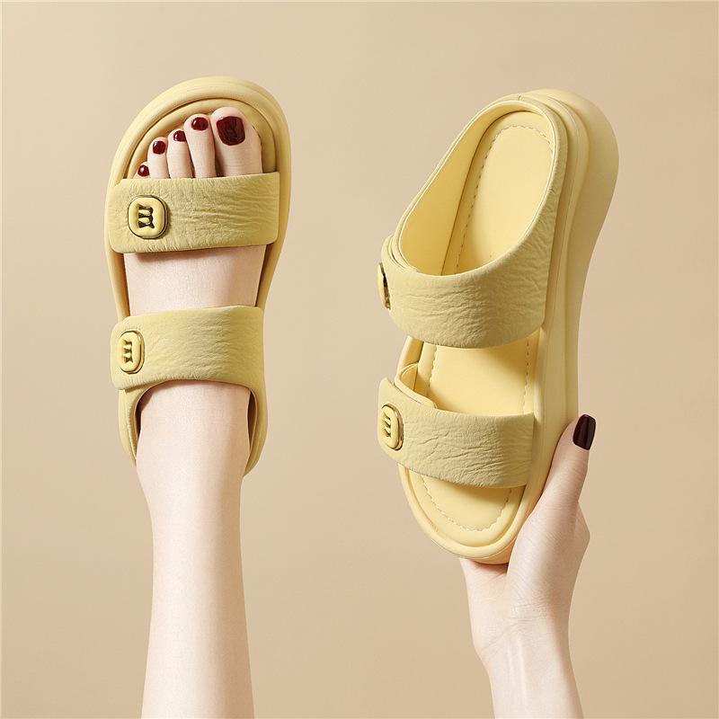 Summer New Platform Sports Sandals Women's Outer Wear French Style Flat Beach Shoes Versatile Fashion