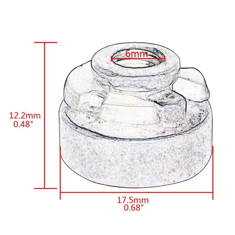 Waves Set of 2 Seat Nuts for Harley