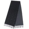 Grande Sciarpa LOUIS VUITTON monogramma sfumato Noir cashmere uomo M71607 Usato