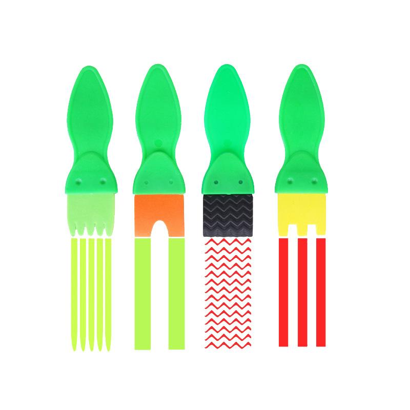 Sponge Brush Set Various Shapes Available Painting Tools Mushroom Stick Flower EVA Roller Creative Art Graffiti Drawing Prop ZYF