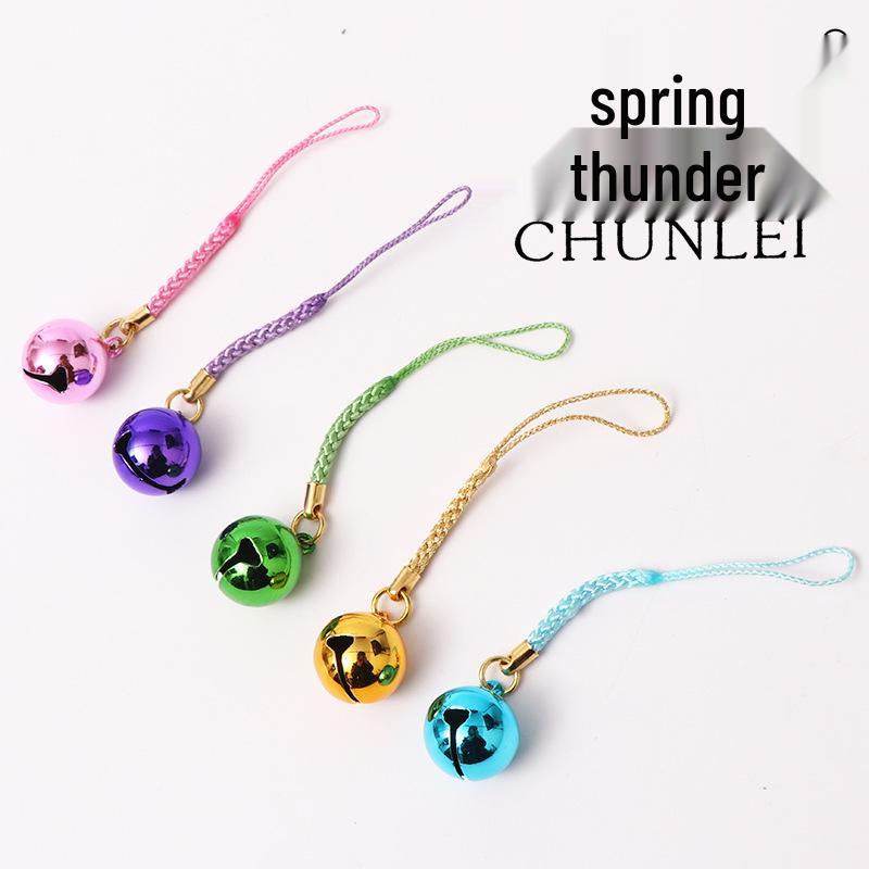 18 mm Färgstark Galvaniserad Husdjurshalsbandsklocka - Julprydnad Vakuumpläterad Järnklocka