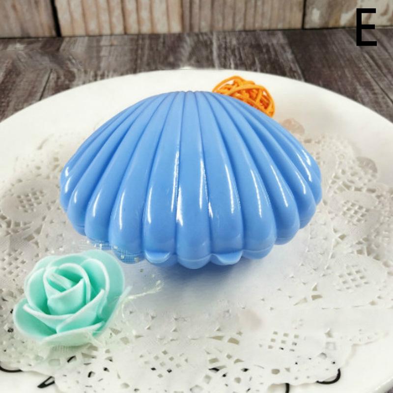 

1 шт., футляр для бусин и драгоценных камней, мини-форма ракушки, переносная пластиковая защитная коробка, контейнер для хранения ювелирных изделий, коробки для домашней организации E