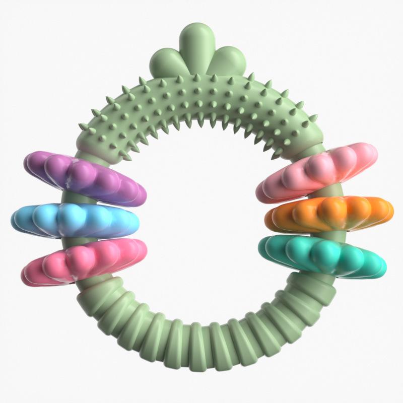 Pet Toy Dog Toy TPR Carrot-shaped Succulent Gnawing Teething Ring Set