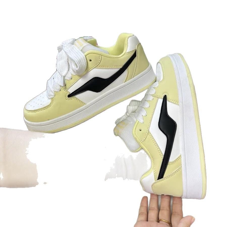 Board shoes women's 2025 new thick-soled heightened casual versatile comfortable Hong Kong style niche breathable wear-resistant women's shoes