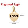 SUNIBI Gepersonaliseerde Logo Tags Roestvrijstalen Bedels voor Kettingen Armbanden 6 Maten om te Kiezen Sieraden