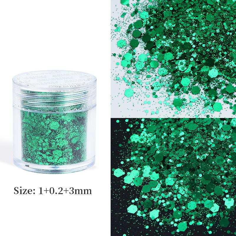 10ml Mixed Hexagons Glitter Flakes For Epoxy Resin Pigments Loose Sequins DIY Silicone Mold Filling Material Resin Craft Fillers