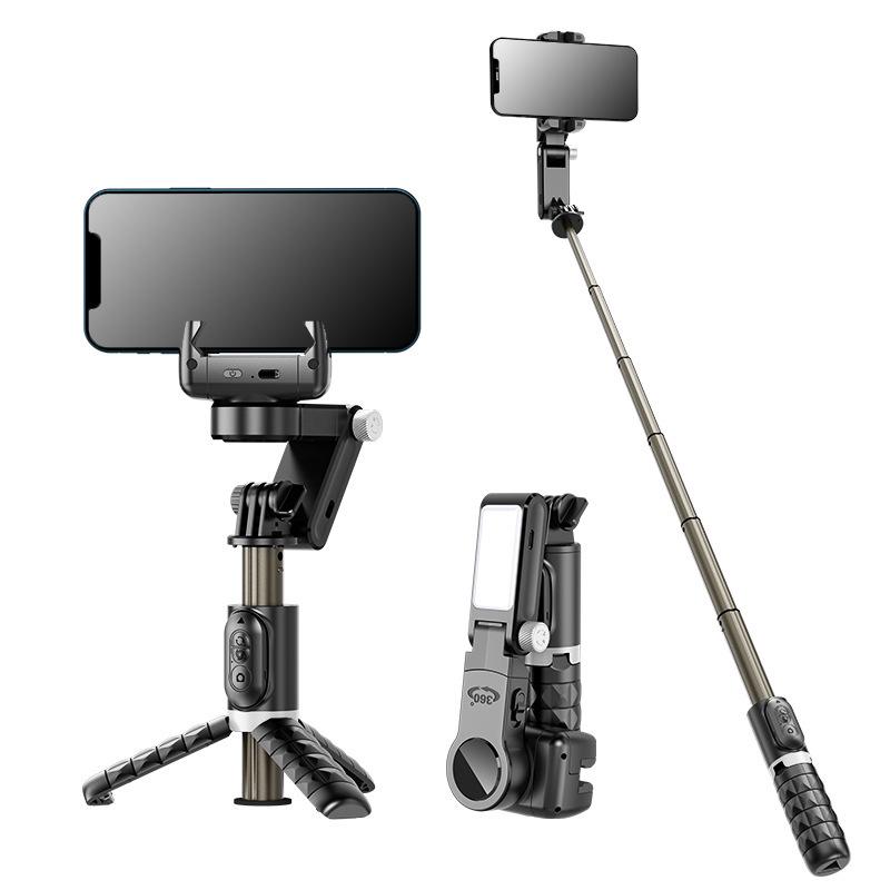 Q18 Extendable Mobile Gimbal Selfie Stick with Anti-Shake, AI Face Tracking, and Tabletop Stand