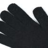 NICK&NICOLE NICOLE RIBBED KNIT GLOVES_BLACK