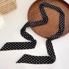 Women Narrow Long Scarf Polka Dot Tie Bag Ribbon Headband Choker Streamer Lady Accessories