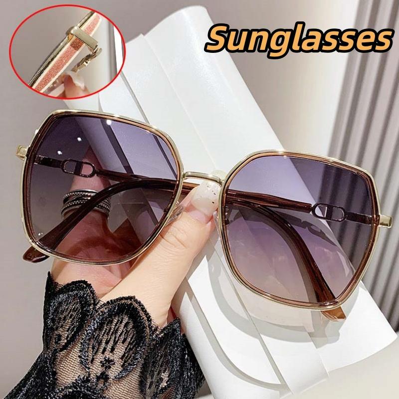 Versatile Large Framed Sunglasses Polarized Light and UV Protection Glasses for Women Men Street Photography Eye Protection