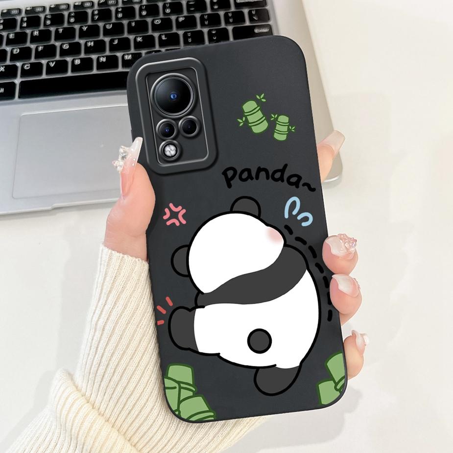 For Infinix Note 11 Case Cute Panda Cartoon Cover Shockproof Soft TPU Phone Case For Infinix Note 11s Note11 Pro X697 X698 Shell