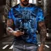 T-Shirts For Men 3D Cat Print Short Sleeve Tops Summer Fashion Animal T Shirt Loose Oversized Tee Shirt Men Clothing