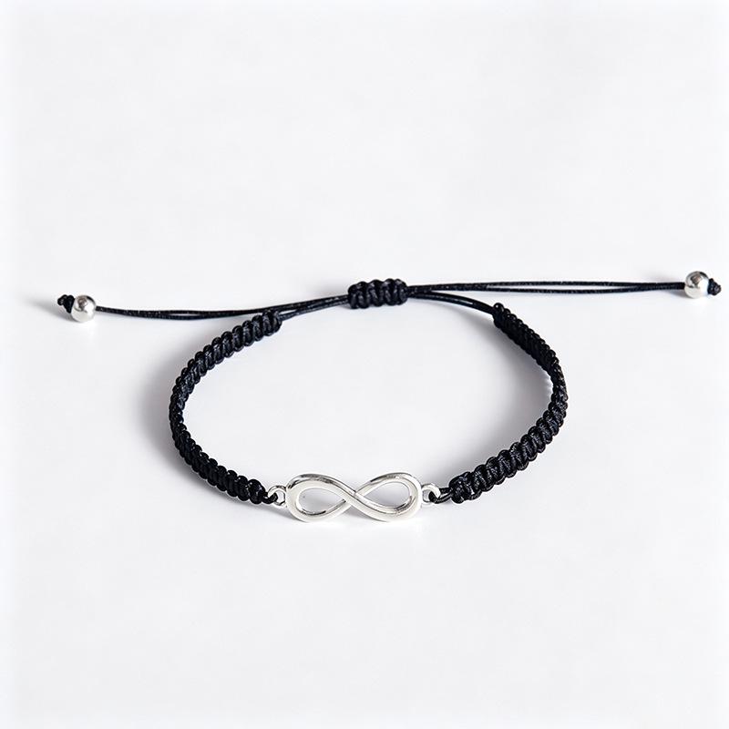 Infinity Symbol Friendship Bracelet: Handmade Woven Rope for Couples & Best Friends