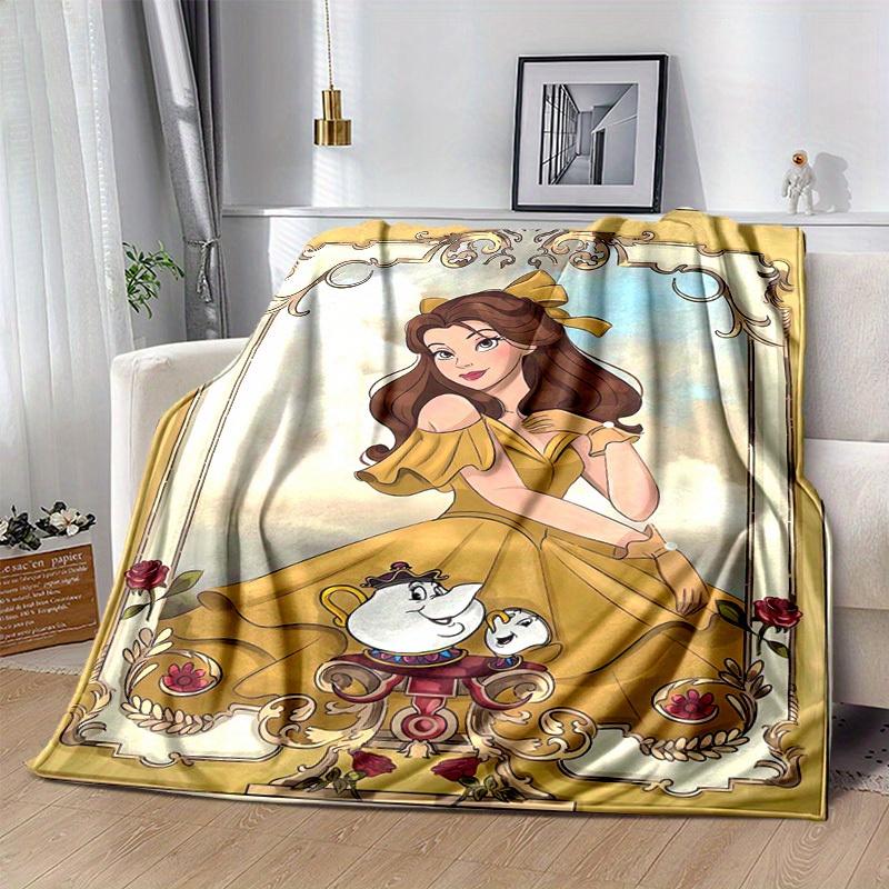 1pc, Beauty and the Beast Belle Yellow Dress Blanket Home Decor, Couch Cover, Outdoor Blanket, Gift for Friends, Flannel Blanket