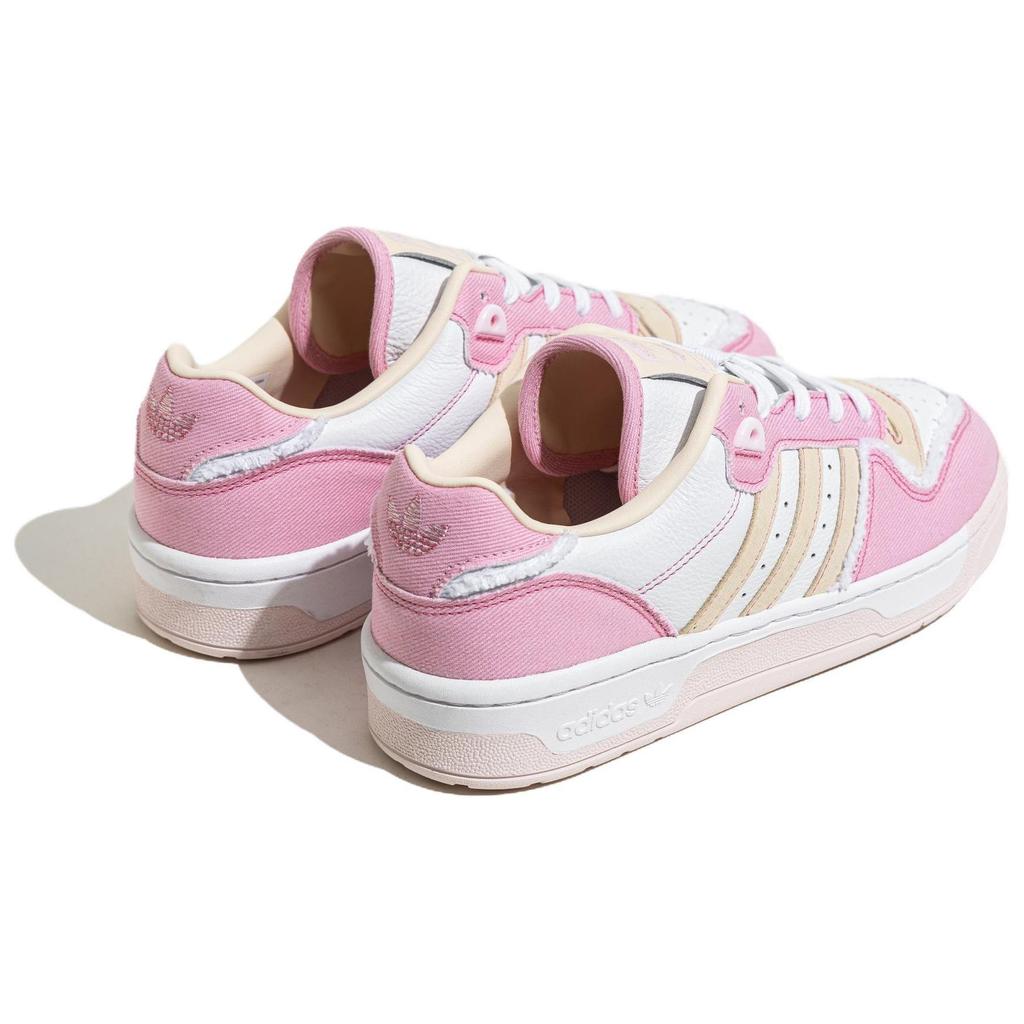 Adidas Originals Rivalry Comfortable Versatile Low-Top Sneakers Women Sneakers Pink Yellow White IH3295
