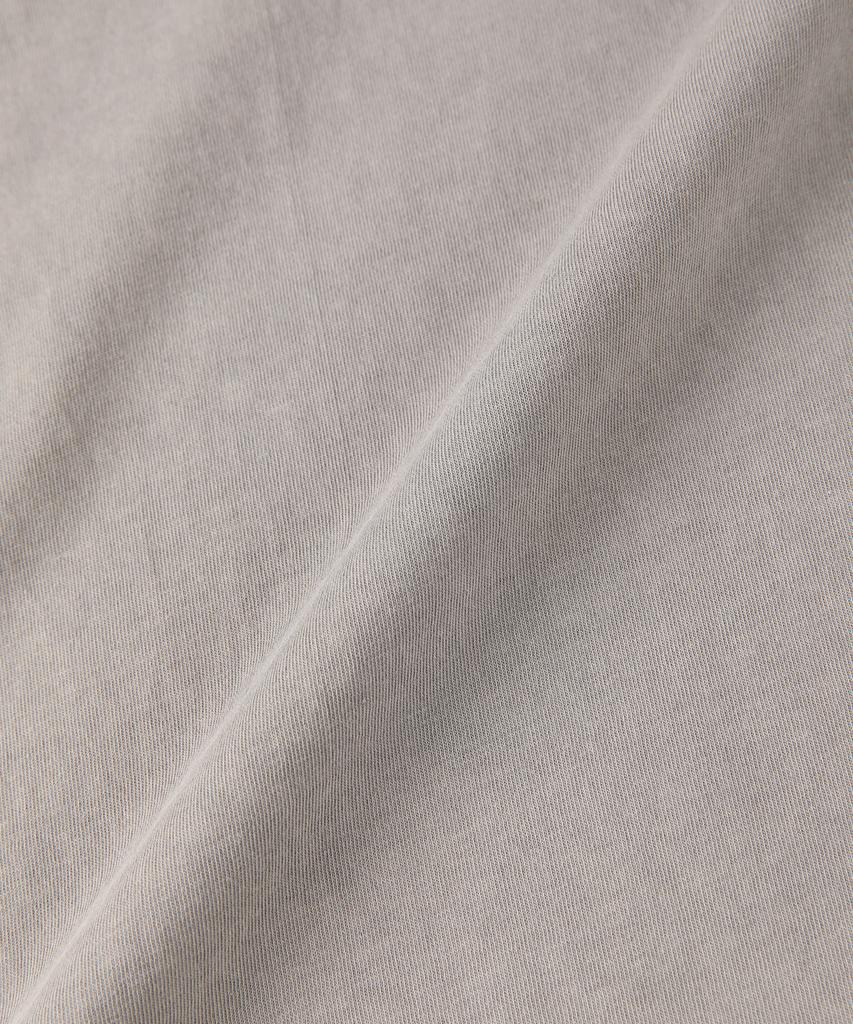 PANICALE Gray Vintage Dyed Short Sleeve Polo Shirt