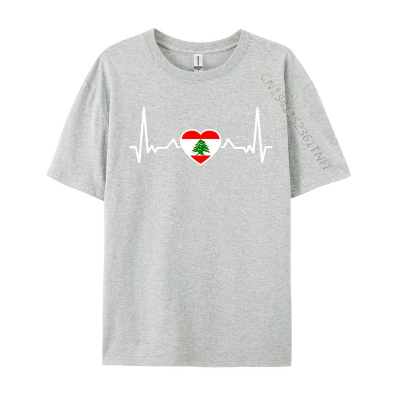 Lebanon Heartbeat Lebanese Flag Crazy T Shirt Fashion Labrador Retriever Heartbeat Pure Cotton Unisexs Tops Tees Casual Sweatshirts