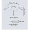 Gradient Automatic Folding Umbrella Compact Sun Anti UV Protection Parasol Strong Windproof Umbrella