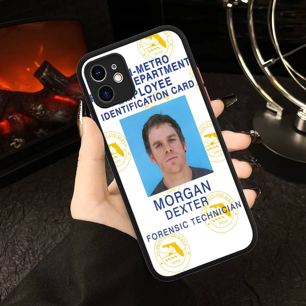 DEXTER Popular Movie Matte Translucent Phone Case For Iphone 16 ProMax 15 14 13 12 11 X XS PRO Plus
