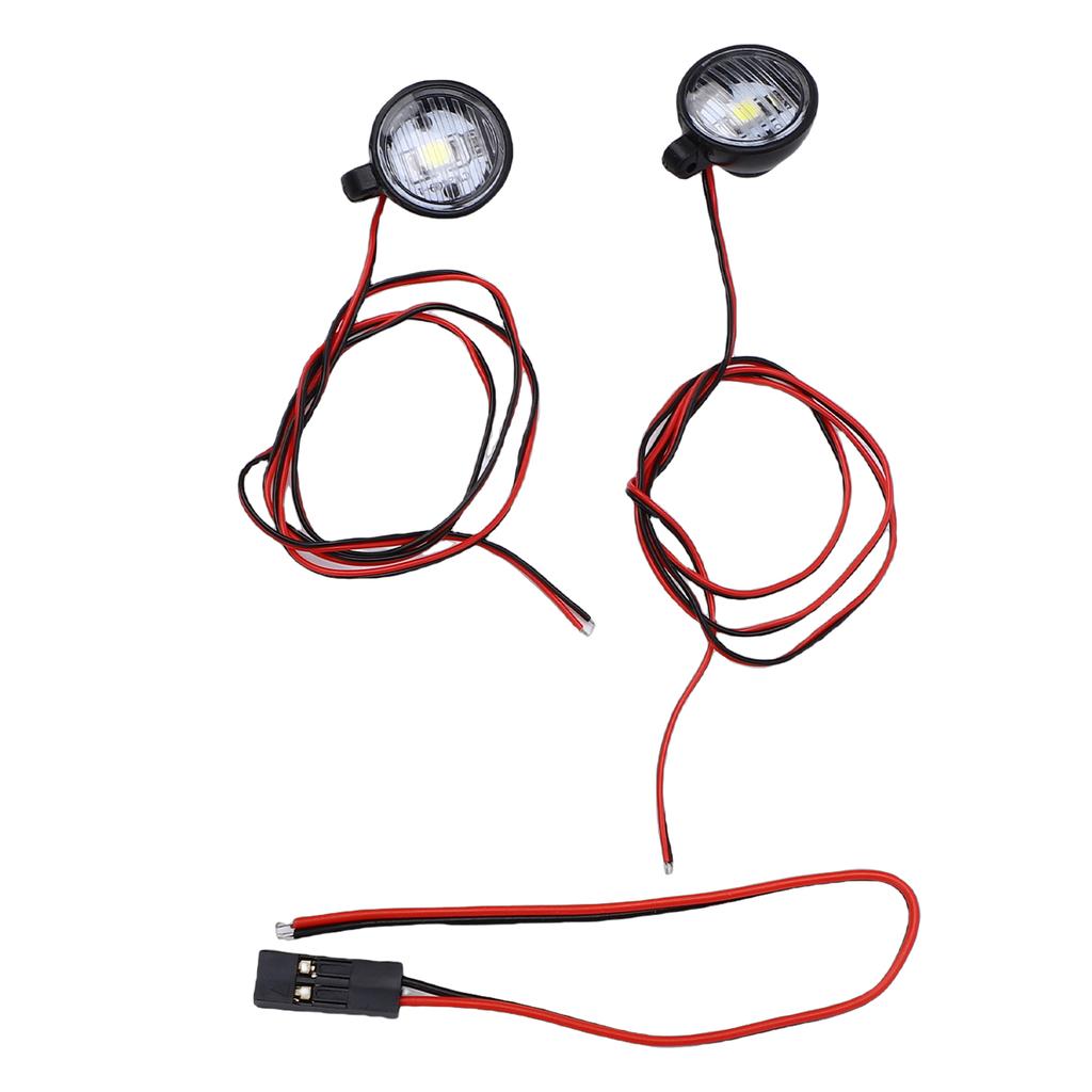Remote Control Cars Spotlights with   Metal Mounts Round LED RC Car Lights