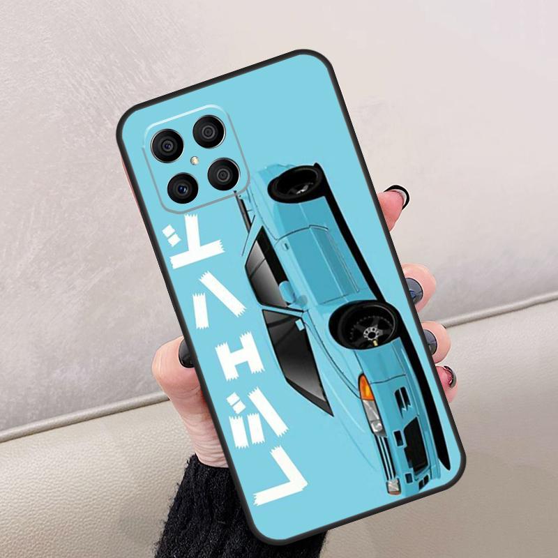 Tokyo JDM Drift Sport Car Case For Honor Magic 5 Lite X7a X8a X9a X6 X7 X8 X9 8X 10 50 70 90 Lite Magic 4 Lite Cover
