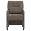 Dining Room Chairs with Casters 2 pcs Dark Gray 57 x 67 x 95 cm