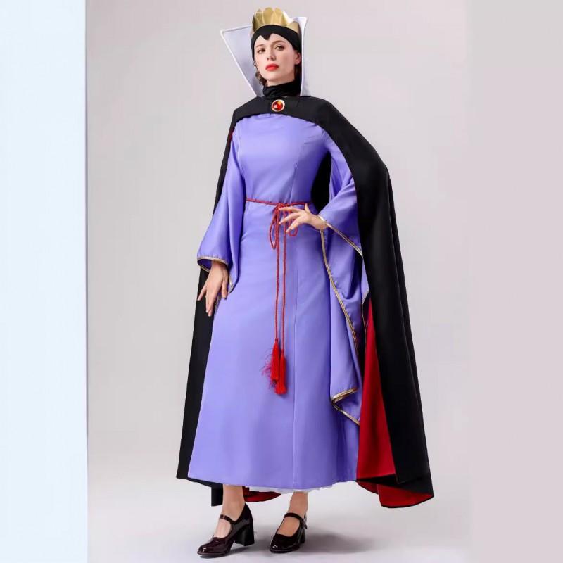 Halloween Fairy Tale Snow White Cosplay Costume Evil Queen Stage Performance Outfit Women