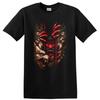 Japanese Style Demon Mask T Shirt Graphic Art Creature Design Tee