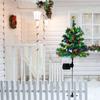2PC Solar Christmas Tree Lights Outdoor Waterproof Christmas Holiday Atmosphere Decoration Courtyard Garden Ground  Lights