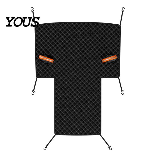 Waterproof Ice Guard for SUVs Car Windshield Snow Cover with Hood Extension, Aluminum Film Half Universal Fit Sun Shade Cover, Winter Frost SUV Sedan
