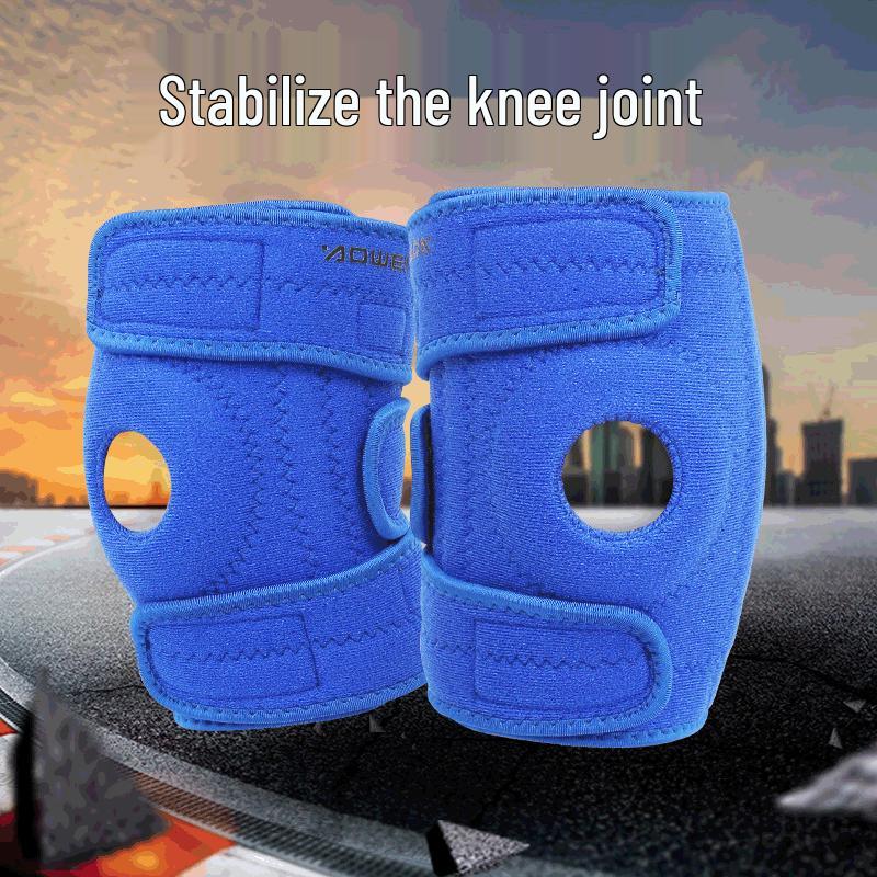 

Spring Breathable Anti-Slip Sports Knee Pads for Cycling, Mountaineering, Running, Badminton, and Basketball. Black, Single