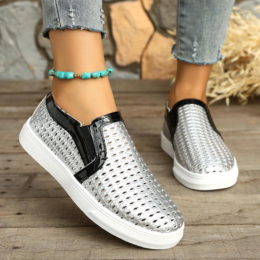 Spring Summer 2026 Fashion Women Slip on Platform Plus Size Shoes for Women 36-43 Flats Sneakers Casual Zapatos De Mujer