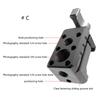 Precise Camera Rail Clamp Adapter With Double Thread Size1/4 And 3/8 Aluminum Construction For Professional Photography Gear