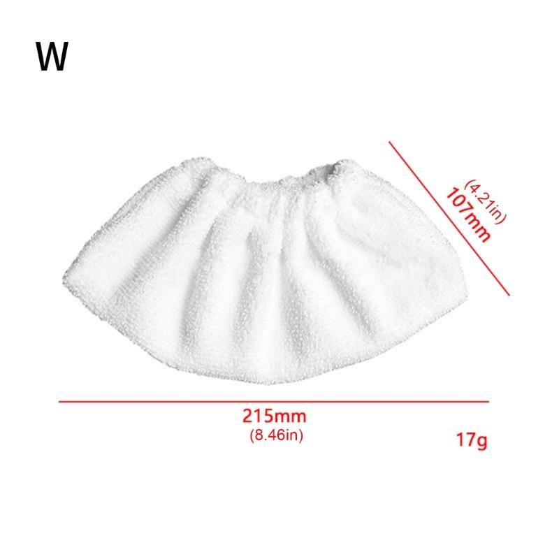 6Pieces High Absorbency Mop Pads Stitched Edges Steam Mop Covers Suitable for Steaming Cleaner Models Reusable Design