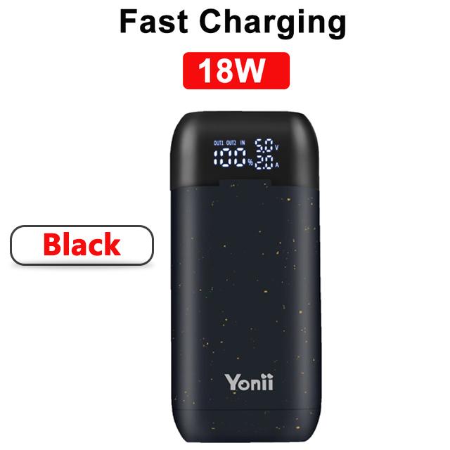 18650 Battery Charger Case DIY Power Bank Box Portable QC 3.0 PD 18W Fast Charging Case for 18650 21700 20700 Lithium Batteries