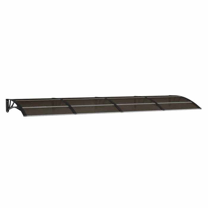 Door Awning - Exclusive House - Black - 350 X 100 Cm - Polycarbonate/Aluminum