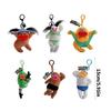 Cartoon Key Chain Sausage Mouth Doll Charm Keychain Soft Plush Bag Keyring Unique Personality Accessory for Women Bag